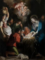 O Nascimento de Cristo (óleo sobre painel)