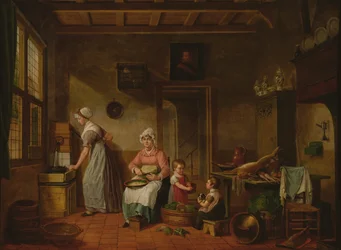 Interior da cozinha, 1820