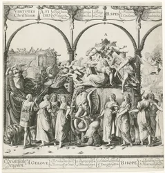 Procissão triunfal de Guilherme de Orange, placa a Currus Triunfalis Illustris / Procissão Triunfal de Guilherme de Orange (título da série)