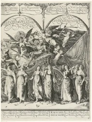 Procissão triunfante de Guilherme de Orange, placa d
Currus triumphalis Illustris / Triumphal procession of William of Orange (título da série)
