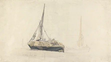 Uma Barcaça à Vela carregada com Feno, Dezembro de 1827
