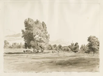 Igreja Betley: desenho a caneta e sépia, outubro de 1820 (desenho)