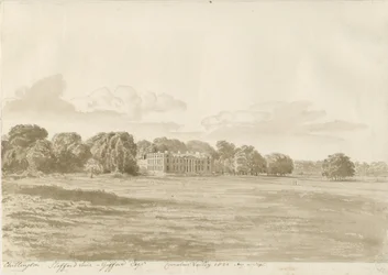 Chillington Hall: desenho sépia