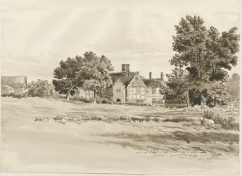 Oaken - Farm House: desenho em sépia, 5 de agosto de 1820