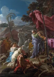 "" A Serpente de Bronze "" Pintura de Corrado Giaquinto (1703-1766) 1744 Galeria Nacional de Londres