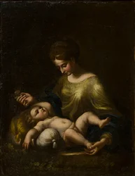 A Madona e o Menino, c.1509-34 (óleo sobre tela)