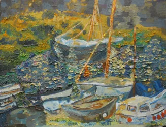 Porto de buraco de ratos, barcos de descanso