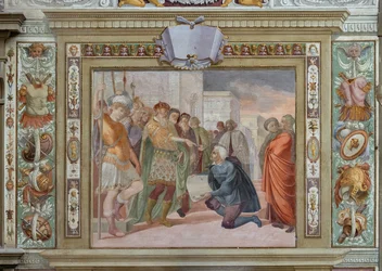 Apresentação de um projeto ao rei, c.1589-94 (fresco)
