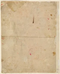 A Cabeça de São Jorge e os Planos Arquitetônicos (verso)