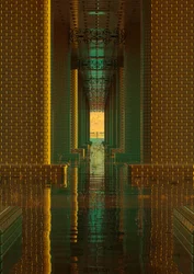 Corredor Dourado Opulento
