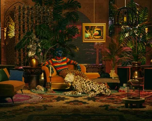 Salão Leopard Opulento