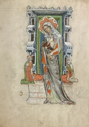 Santa Hedwig da Silésia com o Duque Ludwig I de Liegnitz e Brieg e Duquesa Agnes