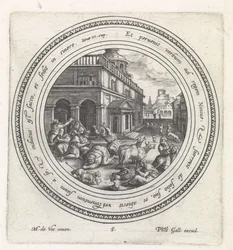 O rei de Nínive faz penitência História de Jonas (título da série)