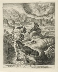 O peixe cospe Jonas na terra História de Jonas (título da série)