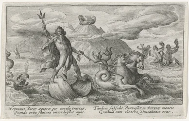 Netuno acalma as ondas Metamorfoses de Ovídio (título da série)