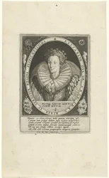 Retrato de Elizabeth I Tudor Inglês Real (título da série)