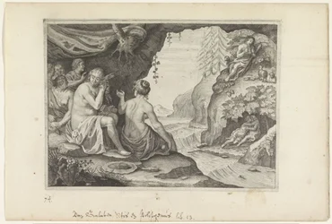Polifemo e Acis amam Galatea Metamorfoses de Ovídio (título da série)