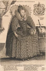 Elizabeth, Rainha de Inglaterra, c.1603 (gravura)