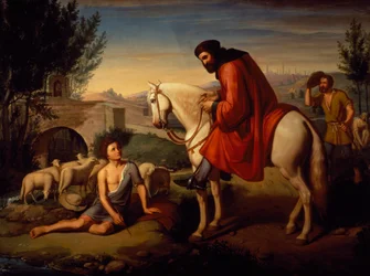 Domenico di Pacio descobriu o desenho de ovelhas pelo seu mestre Beccafumi