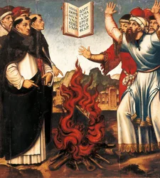 Prova legal dos livros. Autodafe