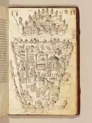 Mapa de Constantinopla, do "Arquipélago do Livro das Ilhas"