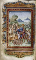 Aquiles recusando presentes Ilustração para The Heroides por Ovid, 1485-1499