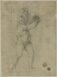 Putto com braços levantados