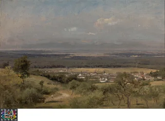 Paisagem próxima de Gasny (Normandia)