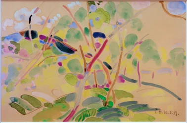 Paisagem com árvores em Pretzfeld