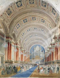 Perspectiva interior, Câmara Municipal de Leeds