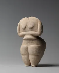Figura Final Neolítico feminino, 4500-4000 BC (mármore)