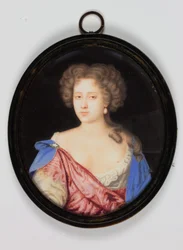 Gertrude Pierrepont, Lady Cheyne (aguarela em marfim)