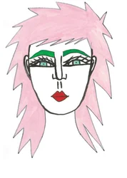 Cabelo cor-de-rosa desgrenhado, 2024