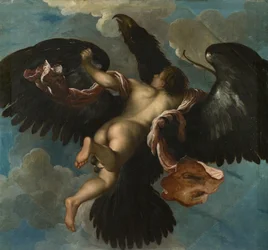 O estupro de Ganimedes, c. 1575