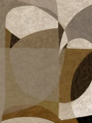 Formas abstratas com tons terrosos