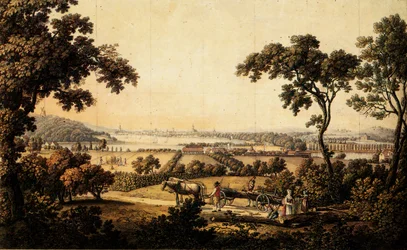 Vista de Klein Glienicke para Potsdam