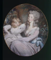 Margaret "Peggy" Arnold e filha Sophia, c.1787