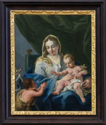 Maria com Jesus e São João
