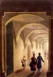 Entrada da caixa para o Opera House Inglês, c.1826