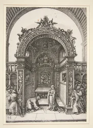Tabernáculo do Altar com a Mulher Adúltera