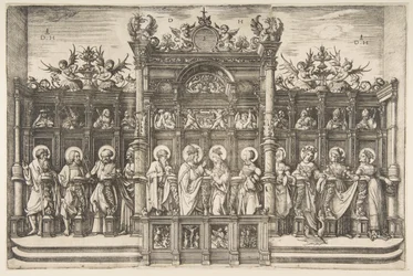 Grande coral com Cristo abençoando a Virgem, ca. 1518-20.