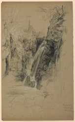 Uma cachoeira