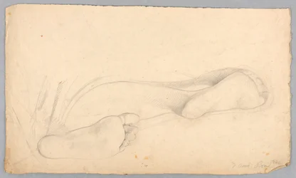 Desenho, Parte inferior de um par de pés, 1840