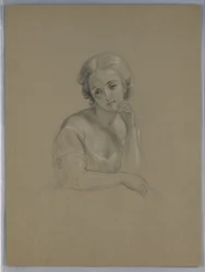 Desenho, possível estudo para "Marth", 1860