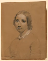 Desenho, Sarah E. Richards, irmã, 1841