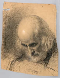 Desenho, Estudo para "Uma Lição de Caridade", 1863