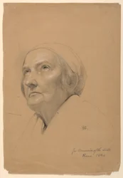 Desenho, Estudo para a "Comunhão dos Doentes", 1844