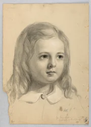 Desenho, Estudo para Duplicado de "Christiana", 1850