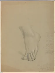 Desenho, Estudo para Duplicado de "Christiana", março de 1850