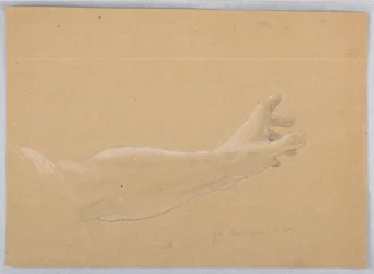 Desenho, Estudo para "Early Christia", 1839-40